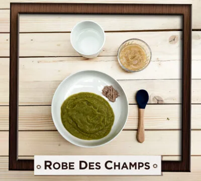 Assiette du menu Robe des champs